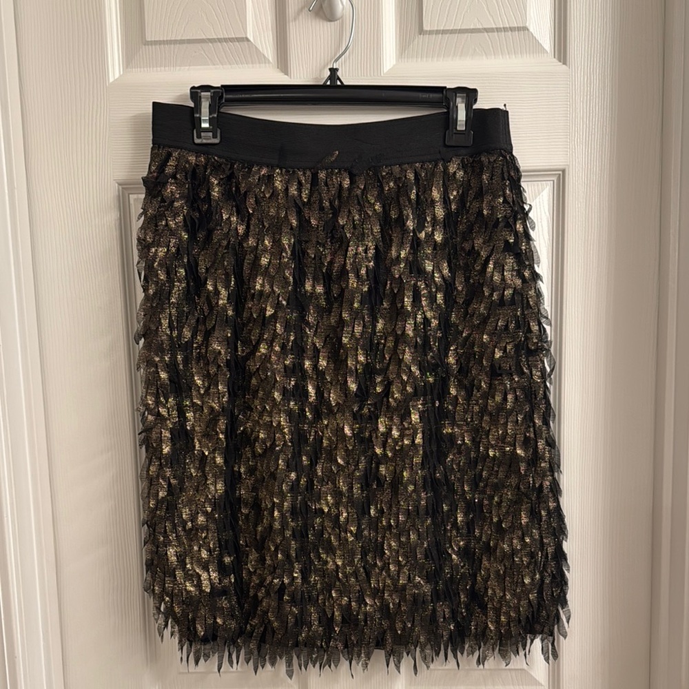 Black and Gold Shimmer Skirt